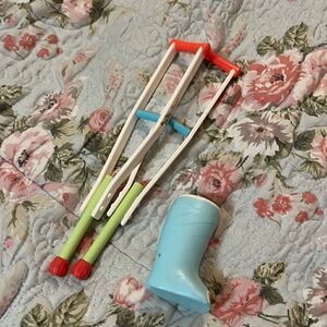 American girl, Willie wishers crutches